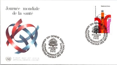 Vintage FDC United Nations Geneva Postmark Scott #24 World Health Day - Image 1 of 4