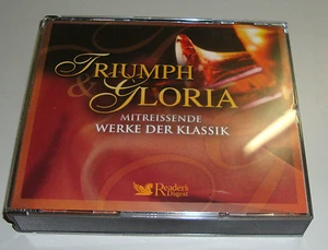 4 CD 'S TRIUMPH GLORIA MITREISSENDE WERKE DER KLASSIK READER'S DIGEST WIE NEU - Picture 1 of 1