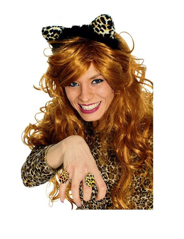 Leopardenohren Stirnband – Lustiges Katzenohren-Accessoire Für Partys & Cosplay