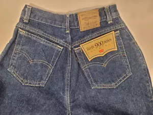 Vintage 80er 90er Levi's 904 Denim blaue Damenjeans Größe 5 NEU HERGESTELLT IN DEN USA - Bild 1 von 13
