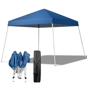 New 3x3m Waterproof Portable Folding Tent, Blue Outdoor Canopy for Camping/Party - Picture 1 of 12