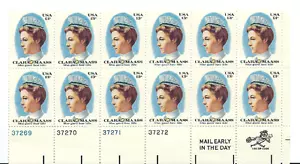 Scott # 1699....13 Cent....Clara Maass....Plate Block of 12 Stamps - Picture 1 of 1