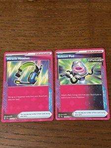 Reboot Pod ACE SPEC Rare #158/162 AND Miracle Headset #183/191 Pokemon TCG - Picture 1 of 4