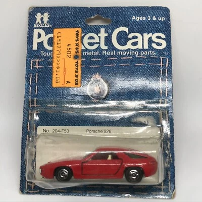 Coches de bolsillo TOMY/Tomica Porsche 928 1981 rojo - hechos en Japón en paquete blister Foto 1 de 4