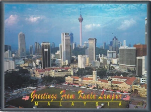 Cartolina d'epoca - Greetings From Kuala Lumpur Malesia - Foto 1 di 1