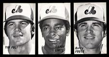 1975 MONTREAL EXPOS BASEBALL POSTCARD PC FOLI LINTZ FOOTE JORGENSEN MCNALLY +1