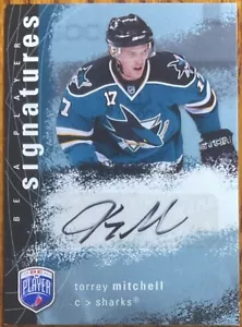 2007-08 Be A Player Signatures Torrey Mitchell #S-TM San Jose Sharks - Picture 1 of 2