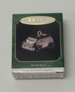 1997 Hallmark Christmas Ornament On The Road Car Miniature Pressed Tin #5 - Picture 1 of 6