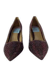 Michael Kors women's burgundy rhinestone pumps size 5M - Bild 1 von 5