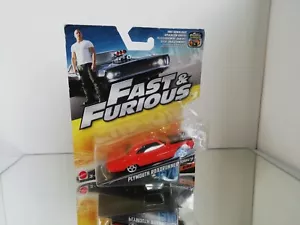 MATTEL FAST & FURIOUS PLYMOUTH ROADRUNNER 1970 MINT ON BLISTER - Picture 1 of 3