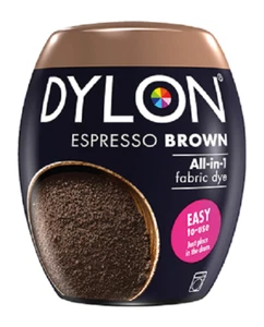 Dylon Espresso Brown Machine Fabric Dye Pods Permanent Textile Cloth Dyes 350g - Picture 1 of 3