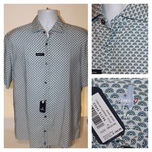 NWT $168 johnnie-O Antonio Featherweight Mens Button Up Shirt Lyocell : Size M - Picture 1 of 9