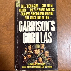 DELL BOOKS GARRISON'S GORILLAS by JACK PEARL ABC-TV TIE-IN PBO 1967 AF SCARCE - Picture 1 of 5