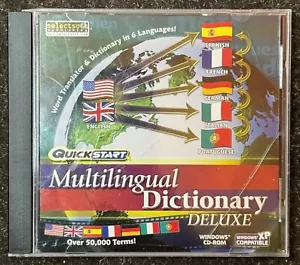 QuickStart Multilingual Dictionary Deluxe ~ CD-ROM ~ for Win98-XP - Picture 1 of 1