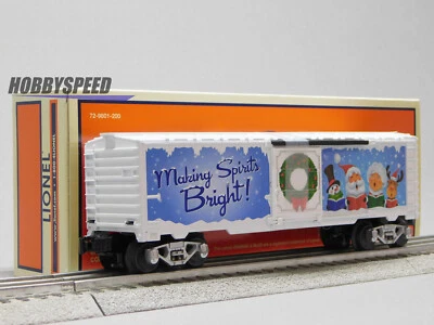 LIONEL CHRISTMAS MUSIC ILLUMINATED BOXCAR #23 O GAUGE holiday songs 2328250 NEW - Image 1 of 4