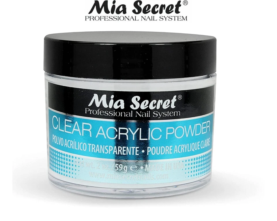 Mia Secret - Clear Acrylic Powder 2oz Acrilico 59g