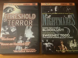 Cult Horror DVDs Threshold Of Terror And Nightmares Never Played - Picture 1 of 1