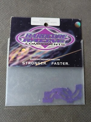 Vintage Yokomo GT4 1/10 4wd Touring Car Purple Titanium Brake Calipers Hardcore - Image 1 of 4