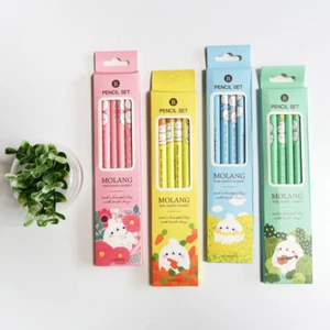 [MOLANG #SHOP] MOLANG 4 PENCILS SET 4 KINDS NEW  - Picture 1 of 5
