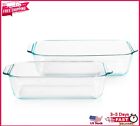 Glass Baking Dish with Glass Lid, Extra Large Rectangular Baking Pan For Cassero