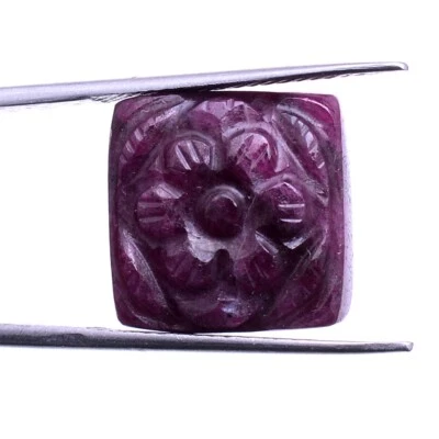 17.45 Ct Natural Ruby Untreated Rare Moghul Carved Exclusive Huge Loose Gemstone - Image 1 of 4