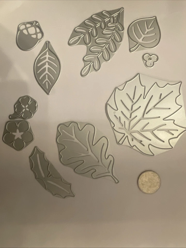 Cricut Cuttlebug  Seasonal Foliage Die Cut Emboss Set of 10  - Image 1 of 1