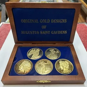 ORIGINAL GOLD DESIGNS OF AUGUSTUS SAINT GAUDENS HIGH RELIEF PROOFS .999 SILVER - Picture 1 of 10
