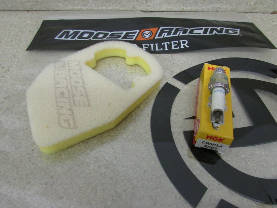 00-07 YAMAHA TTR90 TTR 90 TUNE UP KIT AIR FILTER & SPARK PLUG CR6HSA - Image 1 of 1