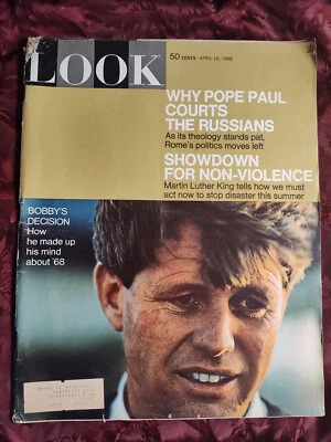 LOOK April 16 1968 PIA DEGERMARK MLK NORMAN ROCKWELL ++ - Image 1 of 4