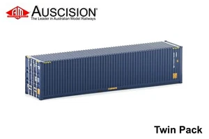 Auscision (CON-25) Austrans V2 - High Cube 40' Container - Twin Pack - HO Scale - Picture 1 of 1