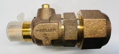 MÜLLER B-25029 MUELLER 110 AWWA I.P. Thread Compression 3/4" IPS PE Pipe Ball Valve
