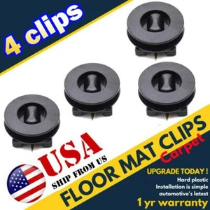 For VW Toyota Renault Floor Mat Clips Carpet Fixing Retainer Hook Universal US - Picture 1 of 8