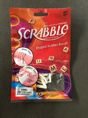 Hasbro Googly Bands Scrabble Rubber Bands (8 Pieces) silly New - Image 1 of 2
