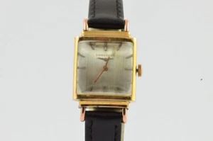 Longines Carré Reloj de Mujer Acero Dorado 20MM Vintage Cuerda Manual L203 - Imagen 1 de 5