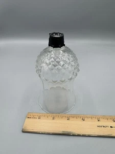 Vintage Clear Glass Diamond Pattern Votive Cup Candle Holder - Picture 1 of 5