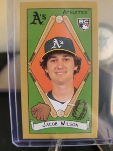 2025 Topps T205 Jacob Wilson #15 (RC) Broad Leaf. Oakland Athletics - Bild 1 von 2