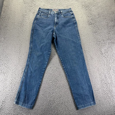 Pantalones de mezclilla vintage Joujou para mujer 11 azul algodón ropa de trabajo cónica hechos en EE. UU. Foto 1 de 4