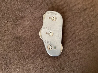 De colección Rawlings Árbitro Béisbol Contador Pelota Tachar Acero Inoxidable Clicker - EE. UU. Foto 1 de 4