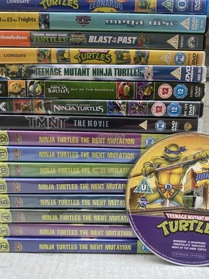 17 Teenage Mutant Ninja Turtles DVDs Movie Anime Classics Donatello Mega 19hrs+ - Image 1 of 4
