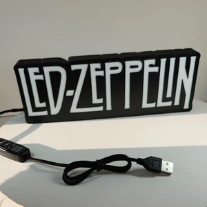 LED ZEPPELIN 3D Lightbox | LED Leuchten | Rock to Light  - Bild 1 von 7