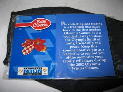 Betty Crocker Olympic Lapel Pin 2002 Salt Lake City  (mitts) - Image 1 of 4