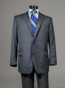 New Brooks Brothers 1818 Vita Barberis Canonico Wool Gray Suit 44R Made In Italy - Picture 1 of 12