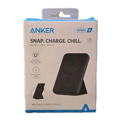 Anker 622 Magnetic Wireless Battery (MagGo) Snap Charge Chill - Black NEW SEALED - Image 1 of 2