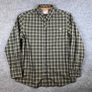 511 Tactical Echo Long Sleeve Shirt Mens L Gray Plaid Flannel Snap Buttons - Picture 1 of 12