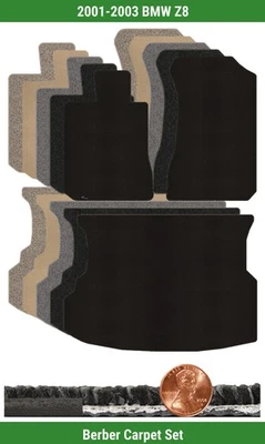 Juego de alfombrillas bereber personalizadas Lloyd para BMW Z8 2001-2003 (3 piezas) #1GQ Foto 1 de 4
