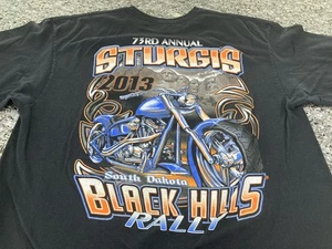 Camiseta Sturgis 2013. Black Hills Rally. Hombre talla XL. Sin etiqueta. Negro. - Imagen 1 de 7