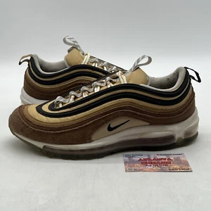 Size 9.5 - Nike Air Max 97 Unboxed Tan Brown Black Suede (921826-201) - Picture 1 of 8