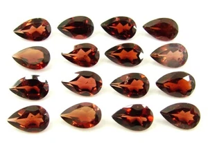 14,60 Ct Natürlicher Roter Granat Lose 5x8 mm Edelstein Birnenschliff 16 Stck. Stein Lot-1874 - Bild 1 von 2