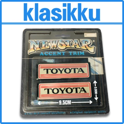 Calcomanía emblema adorno automotriz vintage años 80 90 para Toyota se adapta a todos los modelos Foto 1 de 4