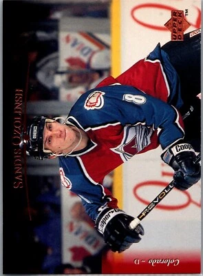 1995-96 Upper Deck Hockey - #470 Sandis Ozolinsh - Image 1 of 2